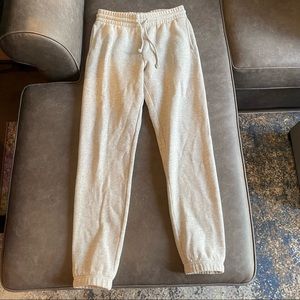TNA COZYAF Perfect Sweatpant Heather Chrome NWOT